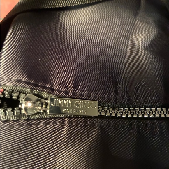 Jimmy Choo Parfums Travel Weekender Duffel Bag Black w Zipper  New wo Tags - Picture 3 of 3